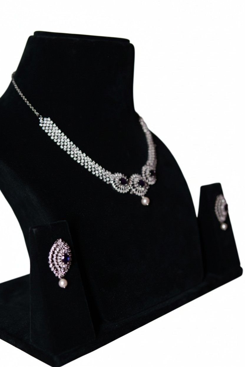 AmericanDiamondNecklaceSet (1)
