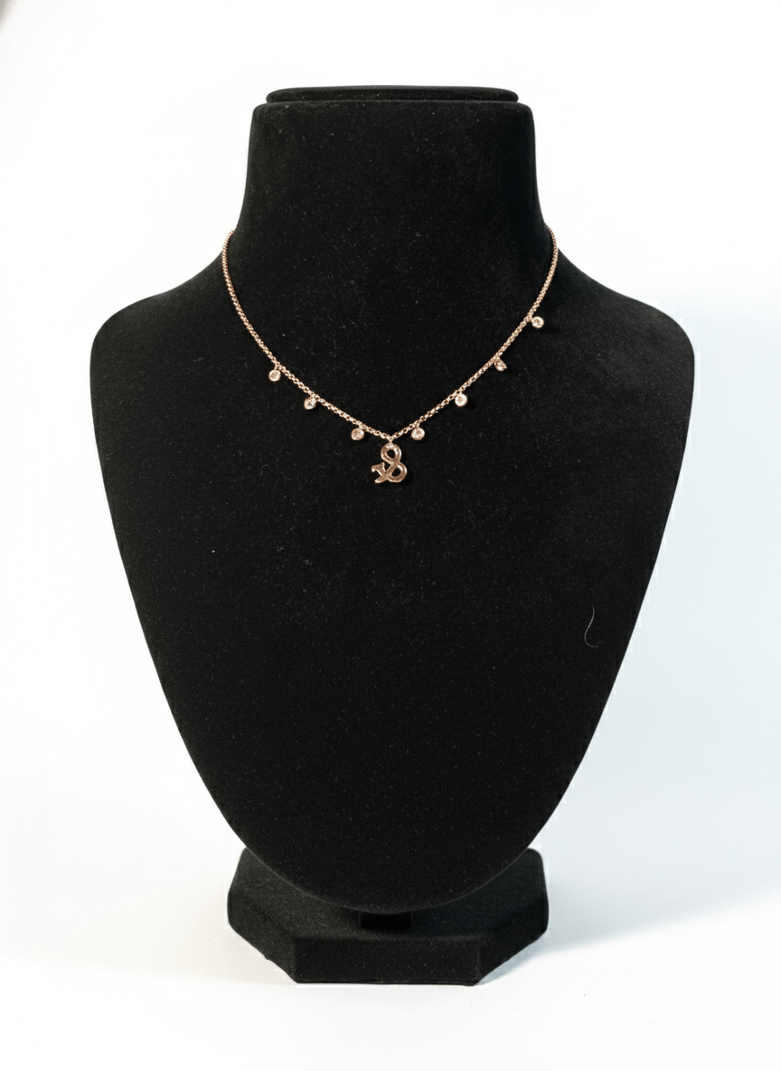 & Symbol Rose Gold Chain Necklace