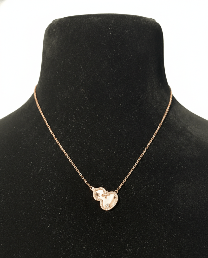 Rose Gold Crystal Necklace