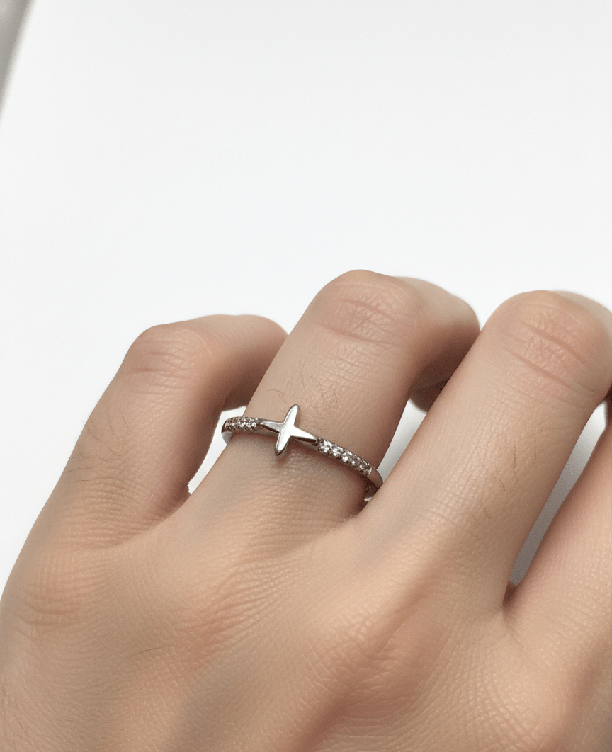 Silver Cross Ring