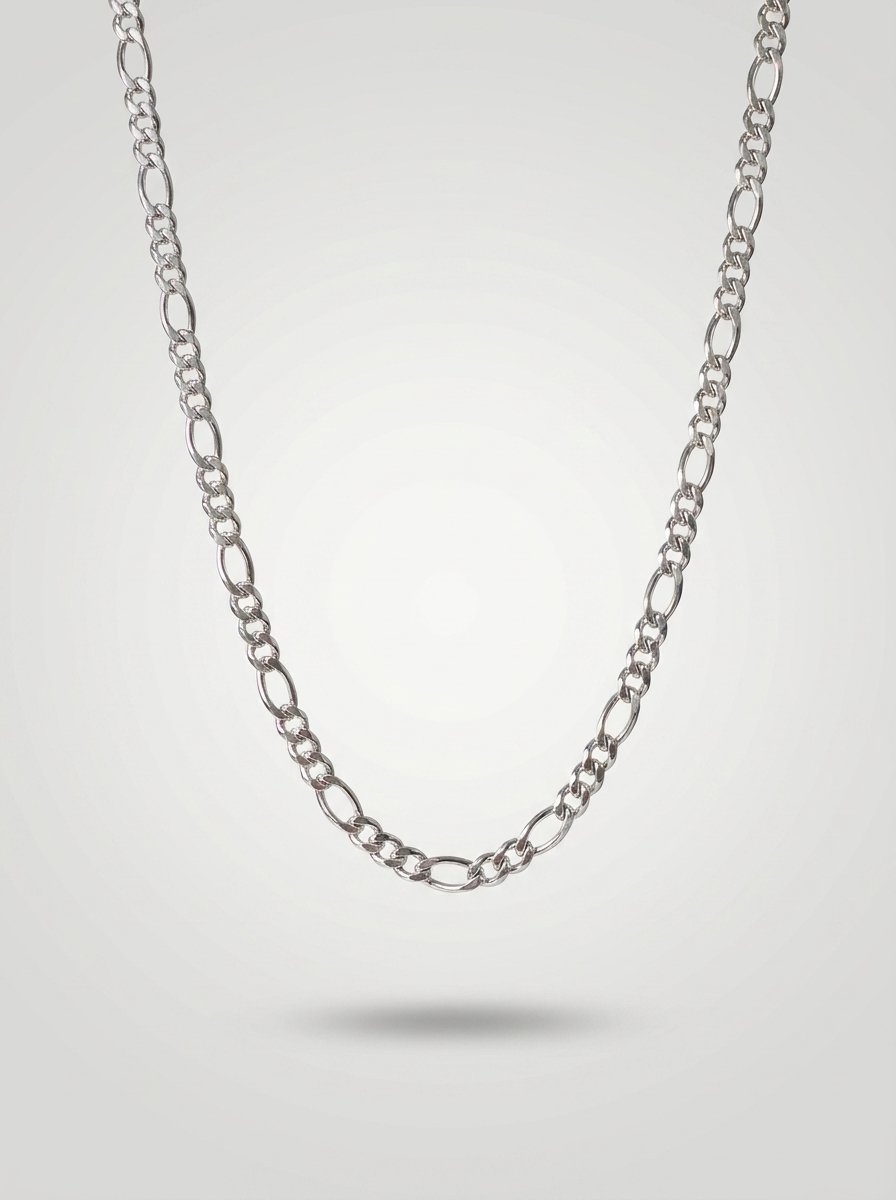 Minimal Silver Oval Link Chain Necklace