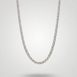 Modern Silver Link Chain Necklace