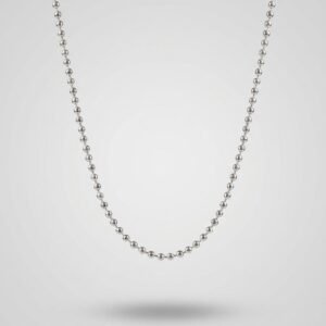 Classic Silver Ball Chain Necklace