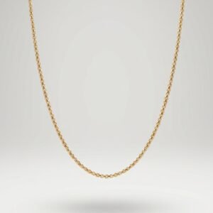 Classic Gold Rope Chain Necklace