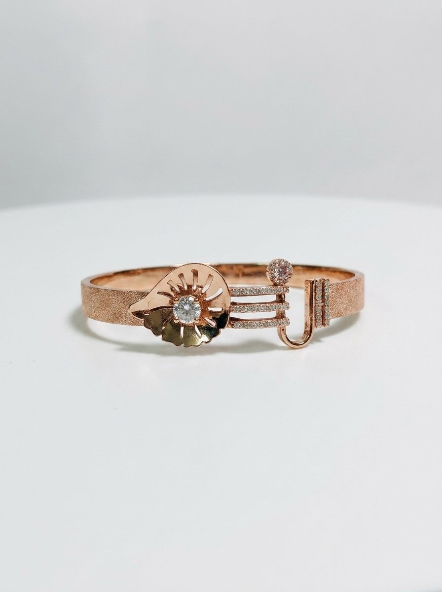 Elegant Sunflower Rose Gold Bracelet