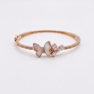 Rose Gold Butterfly Crystal Bracelet